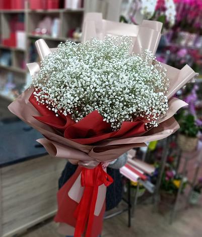 Букет цветов из: Гипсофила в Карачаевске