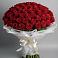 Букет 101 Красная роза Блэк Мэджик в Карачаевске