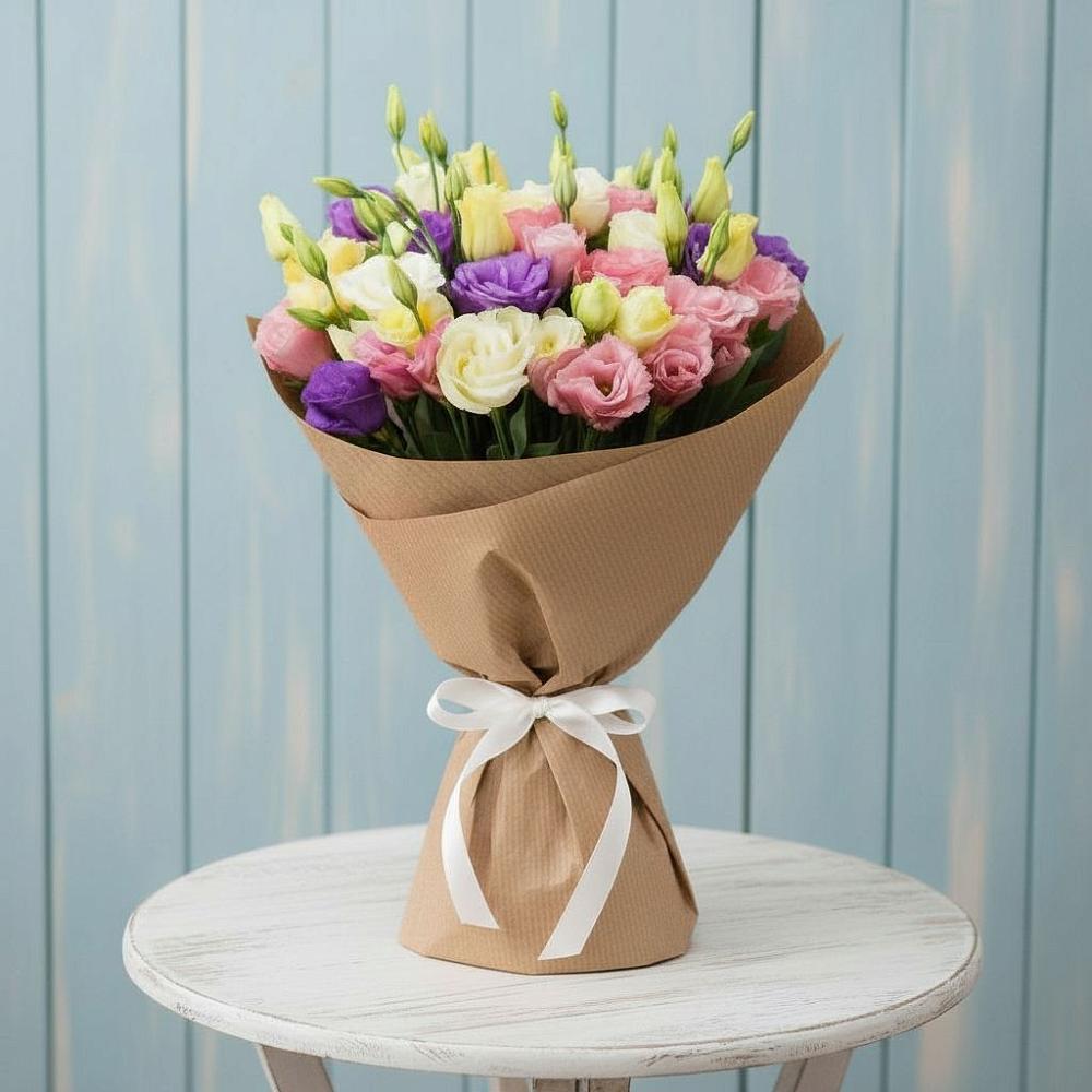 Букет цветов из: Лизиантусы в Карачаевске