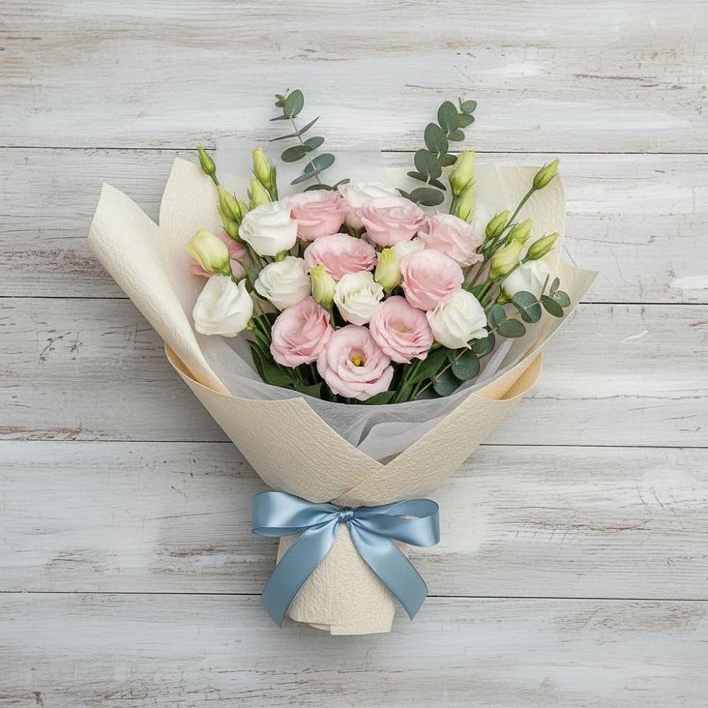 Букет цветов из: Лизиантусы в Карачаевске